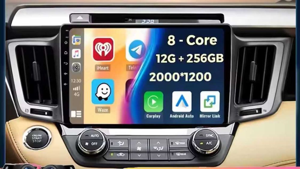 Navigație Android CarPlay Toyota RAV 4 2012-2017