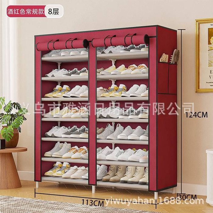 Стеллаж для обуви 10-уровневый, 158×113×30 см