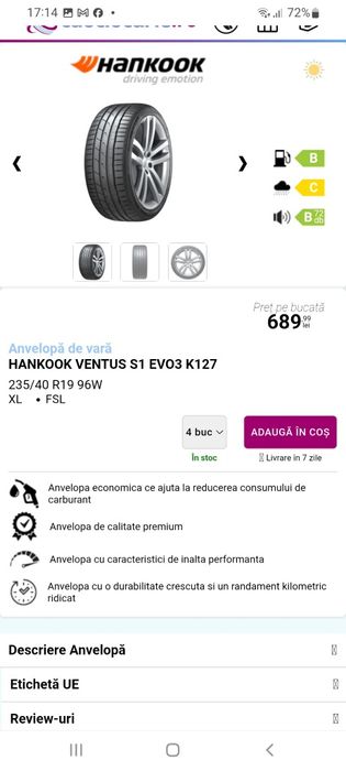 Jante 5×114,3 R19 anv 235/40/19 Renault, Kia,Nissan, Mazda,Tesla