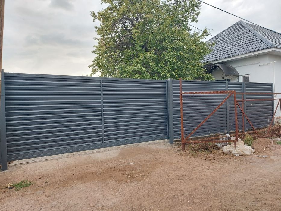 Откатные ворота с автоматикой.