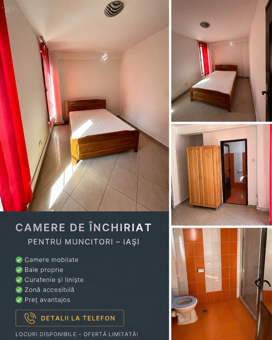Se închiriază camere pentru muncitori – Iași