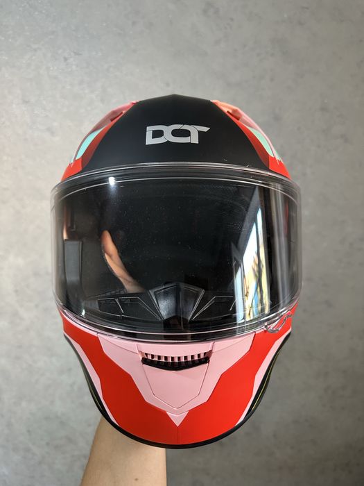 Шлем для девушек розовый shlem moto