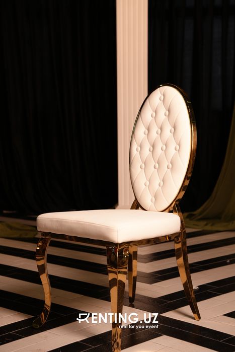 Прокат столов и стульев пасуда   Аренда золотистых стульев Кейтеринг