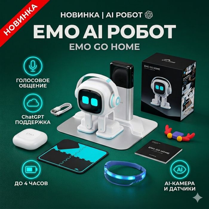 умный робот EMO (Имо) AI белый (новый, использован 1-2 раза)