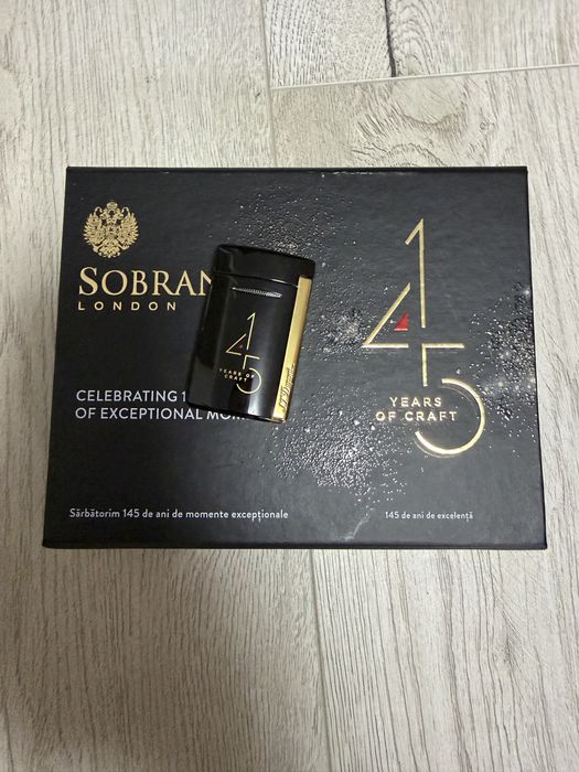 Brichetă S.T. Dupont × Sobranie – Ediție limitată, flacără jet, piesă de colecție
