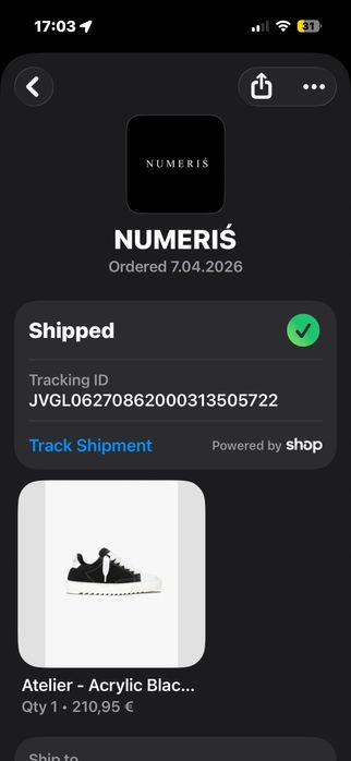 EU 46 Numeris Atelier - Acrylic Black