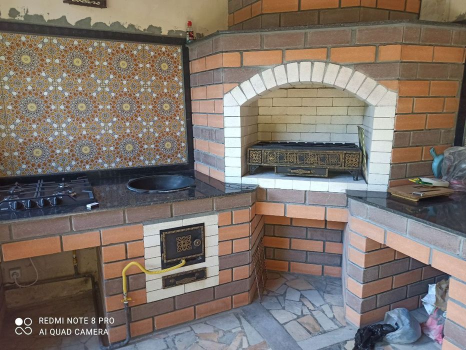 Строительство.ЛЕТНЯЯ КУХНЯ. Барбекю.. Очаг.