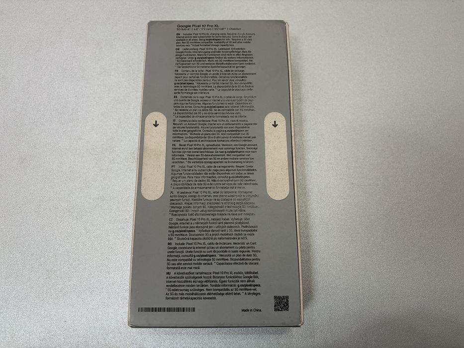 Google Pixel 10 Pro XL, 512GB, 16GB RAM, 5G, Obsidian, nou la cutie