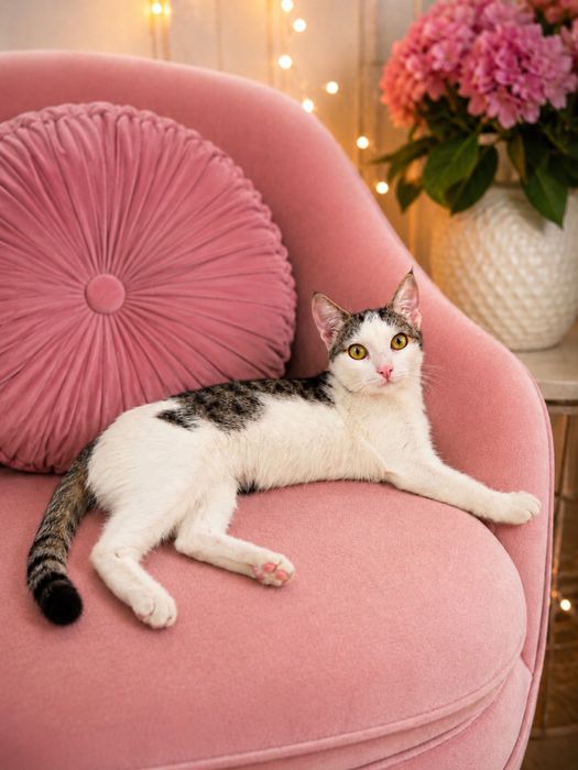 Котенок  ЛАЙМА ищет семью. 8 месяцев.