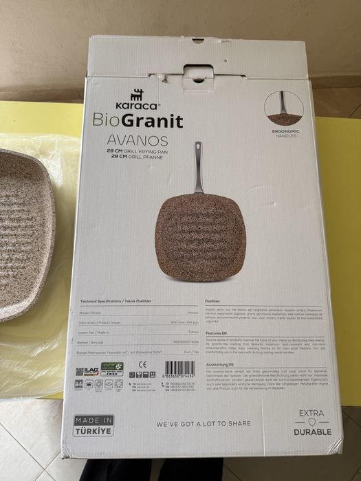 Tigaie pentru gratar Wood bio granit 28 cm