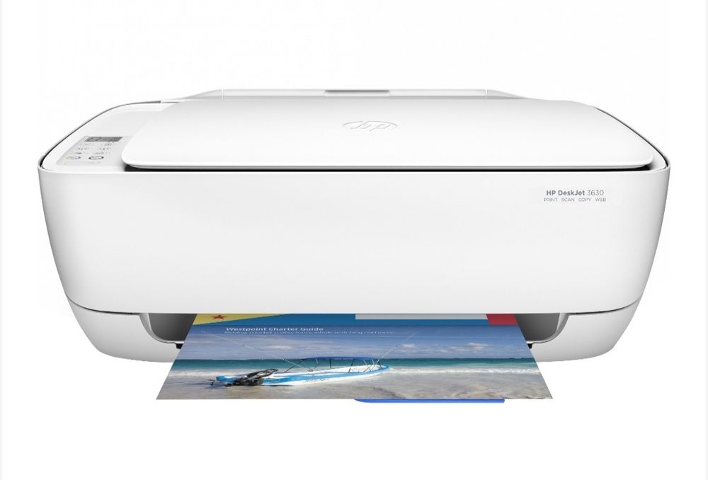 Принтер- мултифункционално мастиленоструйно цветно устройство HP Deskjet Ink Advantage 3639 All-in-One, Wi-Fi,  бял