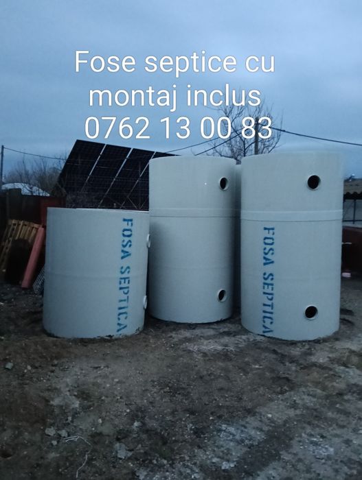 Sapaturi cu miniexcavator, fose septice cu montaj