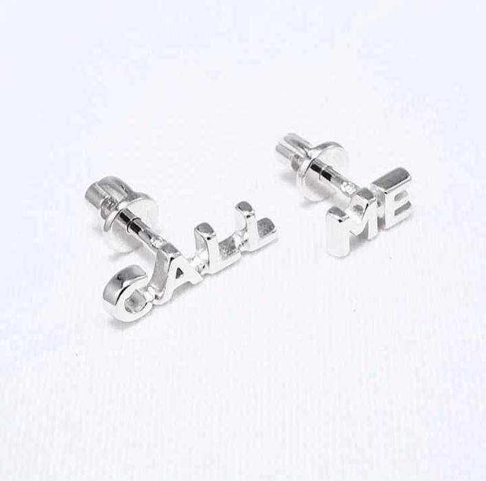 Серьги пусеты из серебра