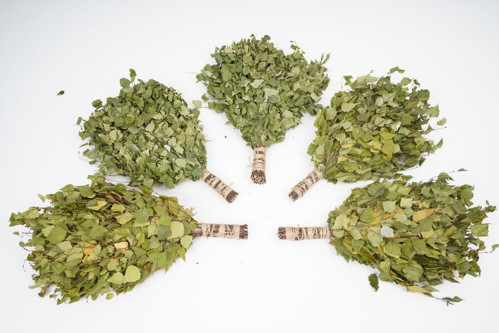 Метлички за сауна дъб/бреза. Веники для бани дуб/берёза. 2025