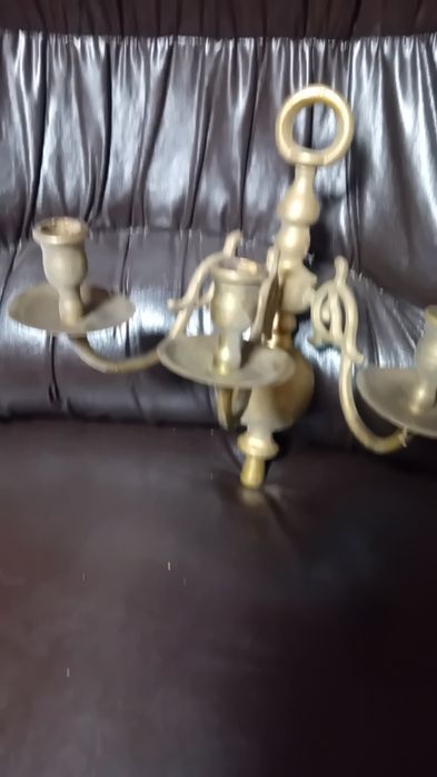 Стенен бронзов  свещник