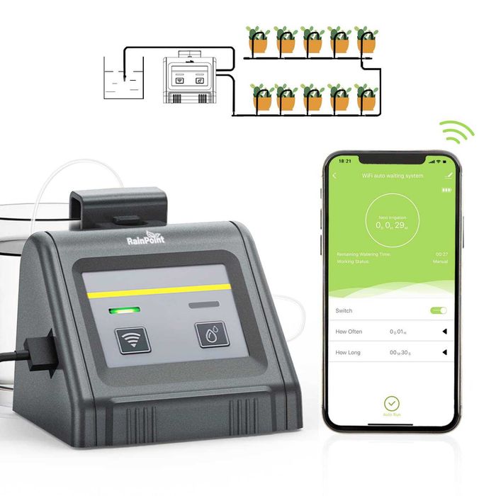 RAINPOINT WiFi автоматична система за поливане за саксийни растения на закрито, комплект