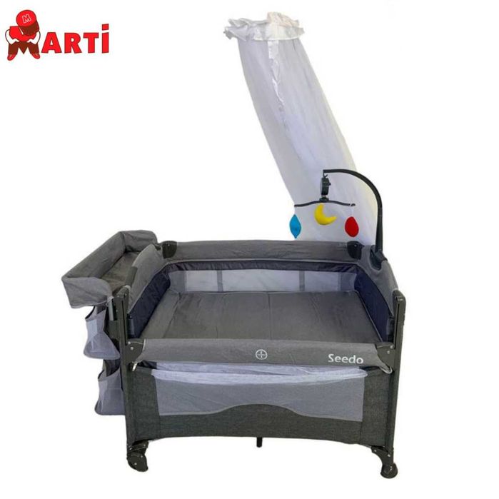 Новая детская кроватка-манеж, yangi detskiy bolalar uchun krovat-manej