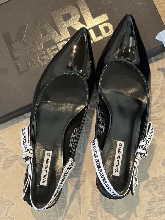 Лачени обувки Karl lagerfeld