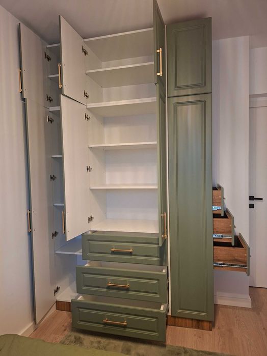 Mobila bucatarie completa 3m cu blat inclus, montaj inclus, LINMOB