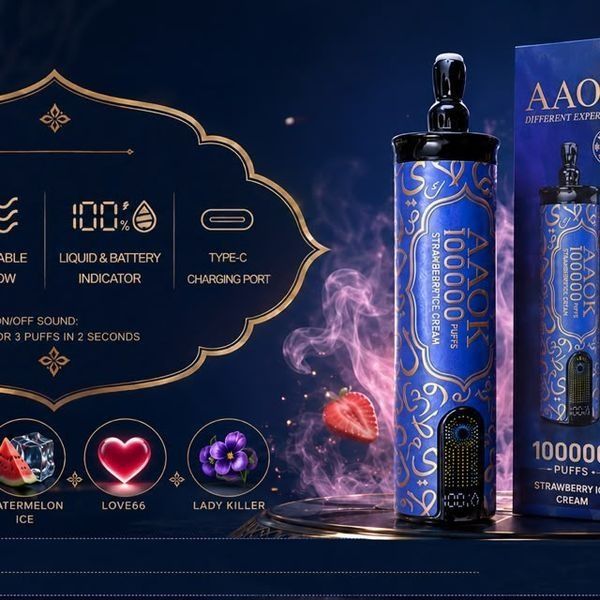 Vape 100.000 Puffs AAOK Original Narghilea Dubai Edition Abur Mult