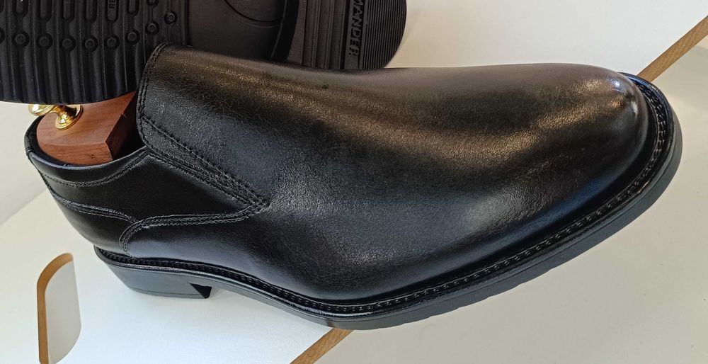 Pantofi loafer 42 41 slip on premium Salamander NOI piele naturala