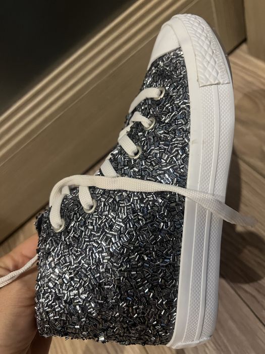 Кеды со стразами, р 32