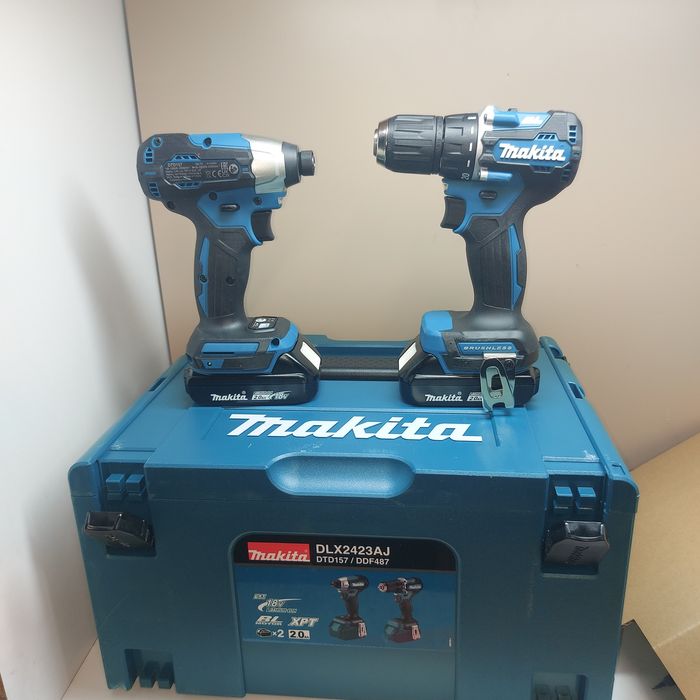 Нов безчетков комплект MAKITA DLX2423AJ 18V  DDF487 + DTD157
