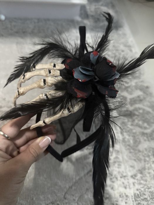 Costum/ salopeta schelet Halloween