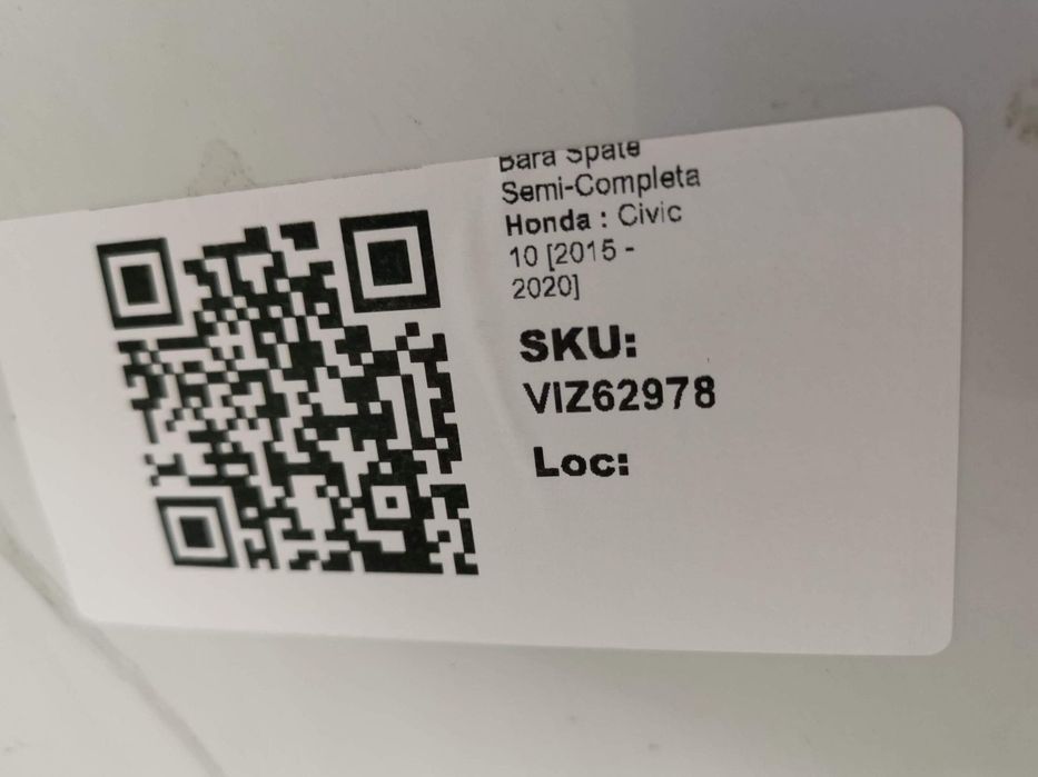 Bara Spate Honda Civic 10 2015 2016 2017 2018 2019 2020 Originala In S