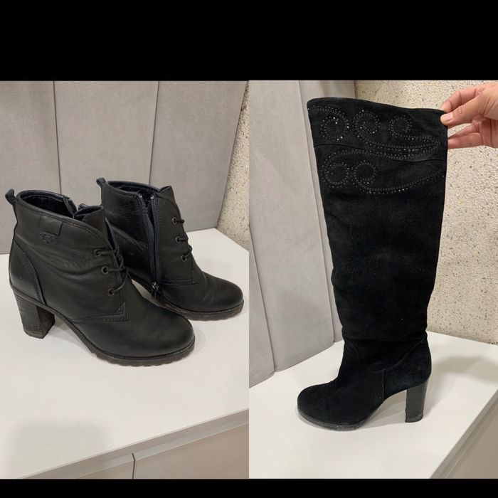 Сапоги зимние 2 пары 36, 37р