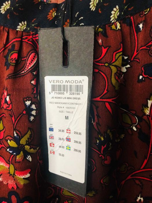 Rochie cu maneci bufante NOUA_Vero Moda, marime M / 38