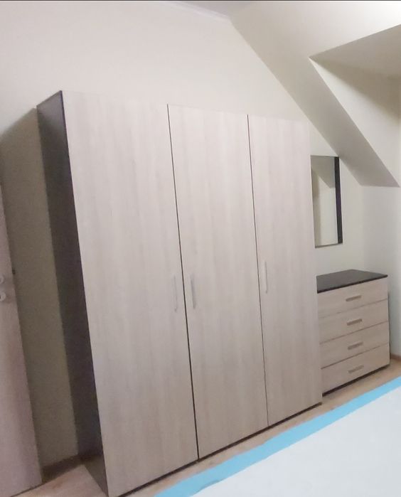 Гардероб венге и дъб сонома