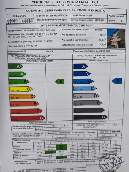 Vând apartament 2 camere