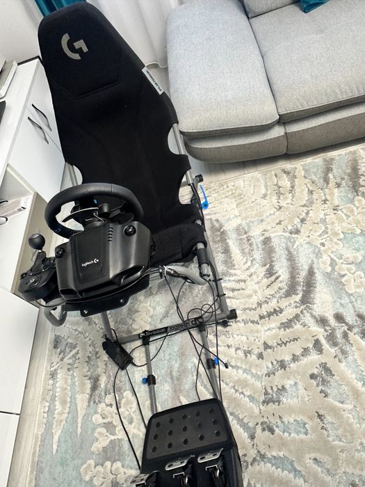 Vând SET COMPLET SIM RACING – Logitech G29 + Schimbător + Playseat Challenge X