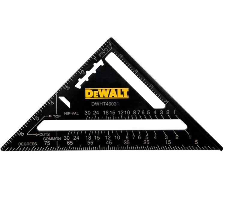 Измервателен триъгълник DeWALT 177x177x250 мм, DWHT46031