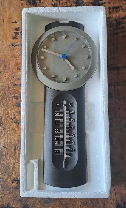 часовник стенен с термометър Хенкелс Henkels  Германия