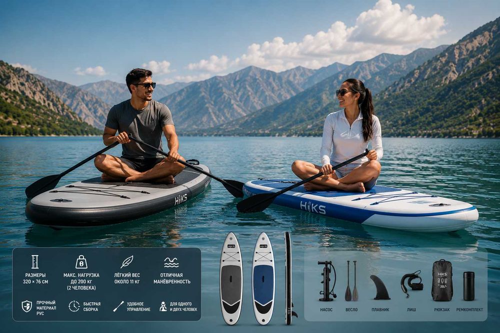 SUP Board 320×76 см | Надувной сапборд | Новый
