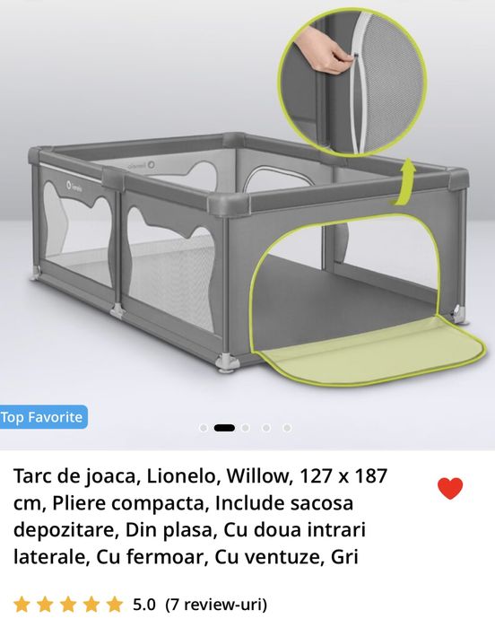 Tarc copii nou 127x187