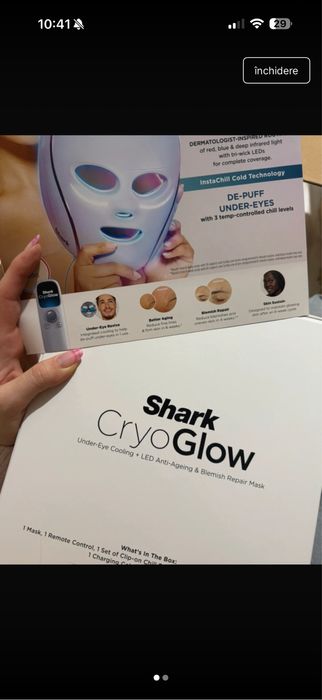 Mască led Shark cryoglow