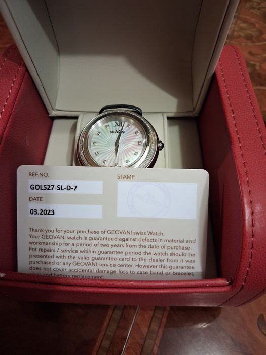 Ceas GeoVani GOL527-SL-D-7, orginal, model elvetian de lux