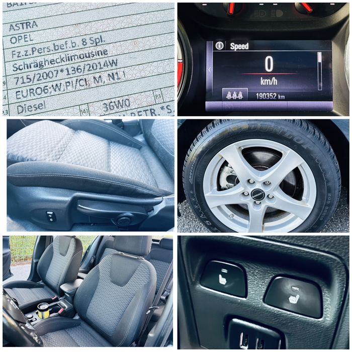 OPEL   ASTRA   K  - An 2016 - Euro 6 - 1.6 CDTI - 110 CP - Unic proprietar in Germania ( privat ) carte service la zi . Tehnic si optic ireprosabil.