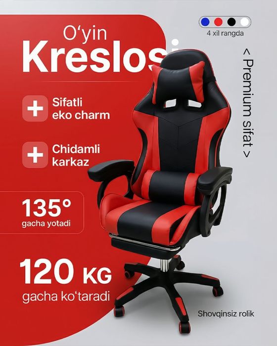 Gamerlar uchun kreslolar