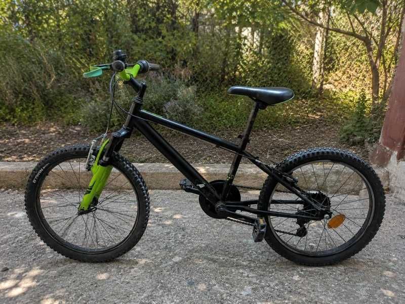 Bicicletă copii BTWIN 20" + Bob sanie cu volan – stare foarte bună