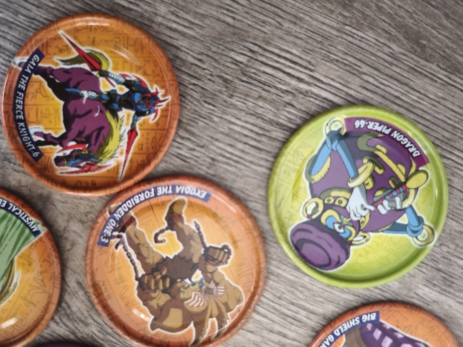 Yu-Gi-Oh метални тазота микс, Югио metal tazos, голяма колекция