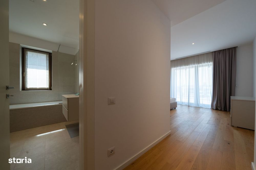 Herastrau, penthouse cu  3 camere mobilat integral Rovere