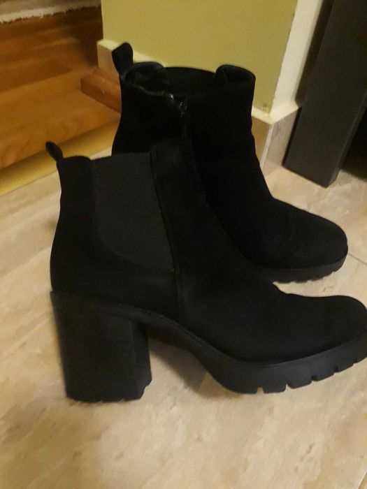 Botine toc gros 37 Deichmann