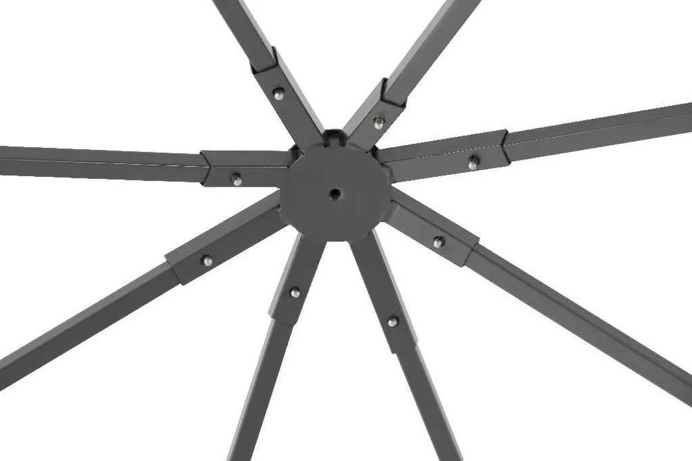 Pavilion CORT Umbrela Cadru Metal Gradina Curte Evenimente GRI Pereti