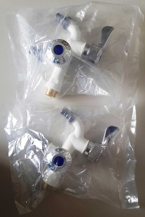 Robinet verde sau alb cu 2 iesiri Nou ambalat!