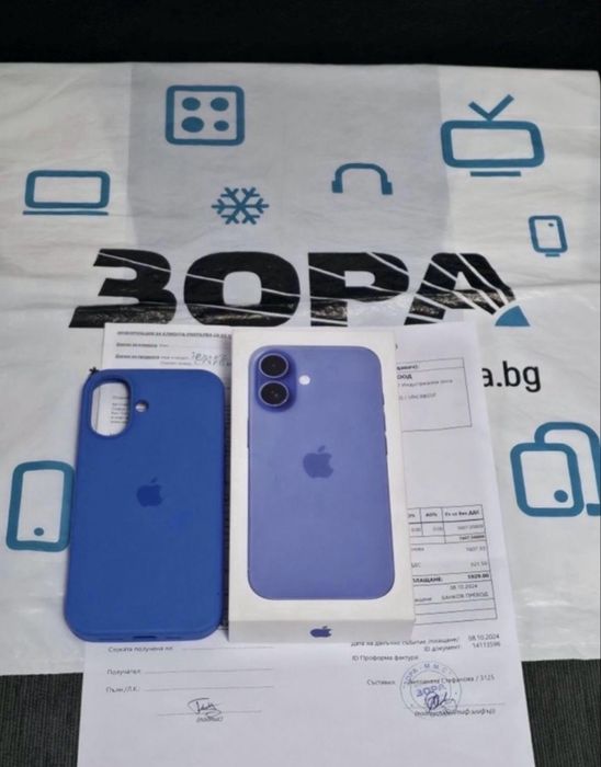 128GB iPhone 16 5G Гаранция ZORA 2026г. Ultramarine | Син