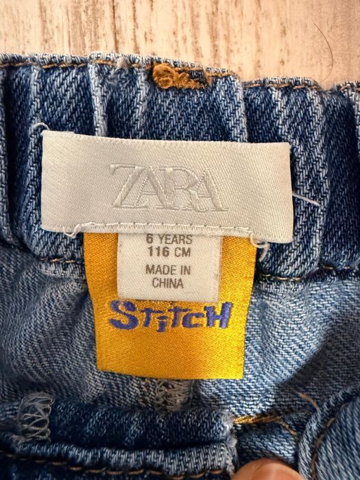 Blugi Zara 116 5-6 ani Stich